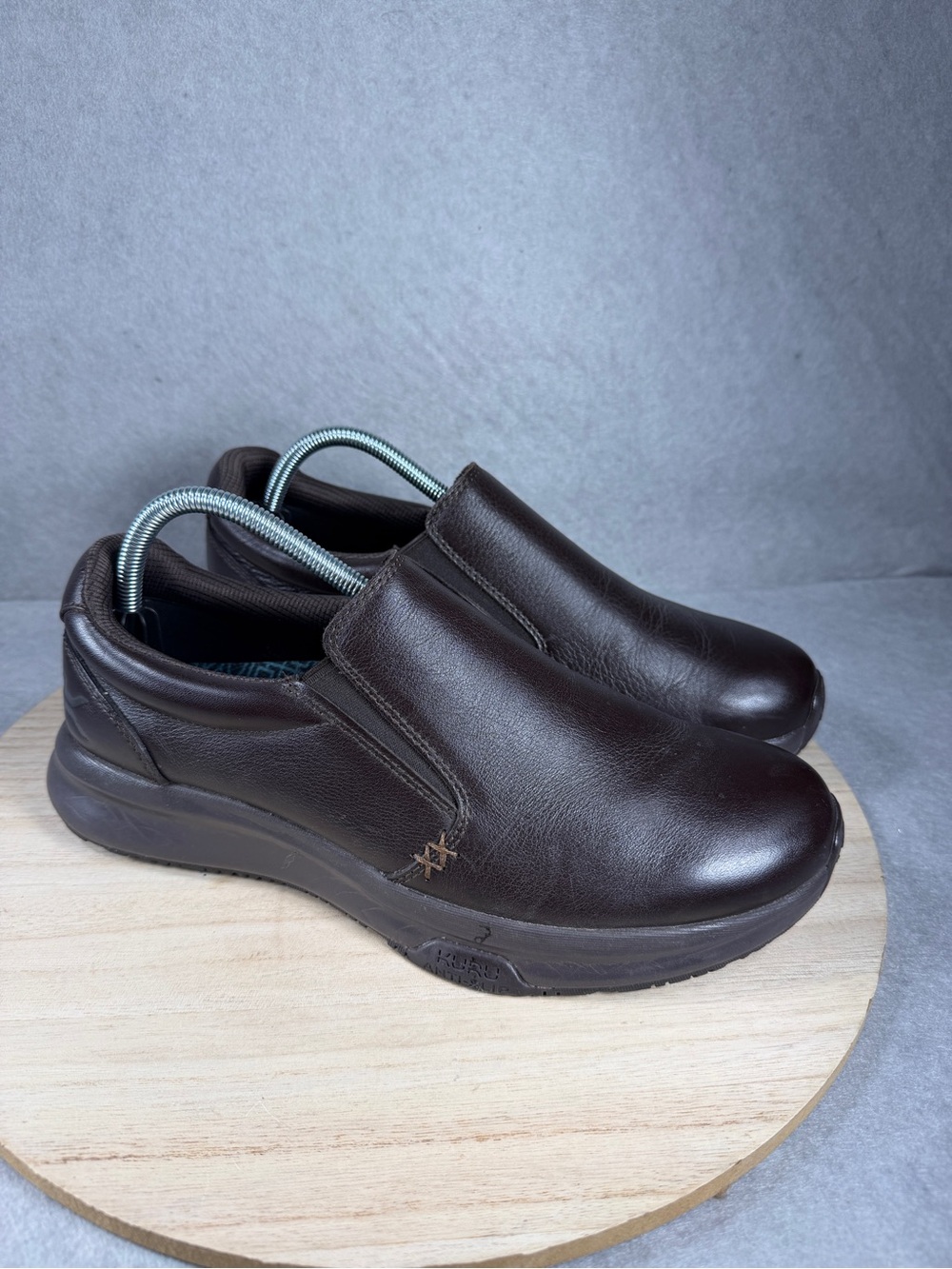 Kuru Kivi 2 Shoes Men 9.5 Leather Comfort Slip On Walking Loafer Expresso Brown